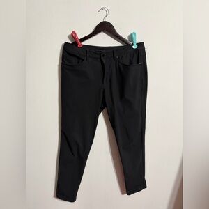 Lululemon ABC Slim Fit Pants Mens 33x30 Warpstreme Black 5-Pocket